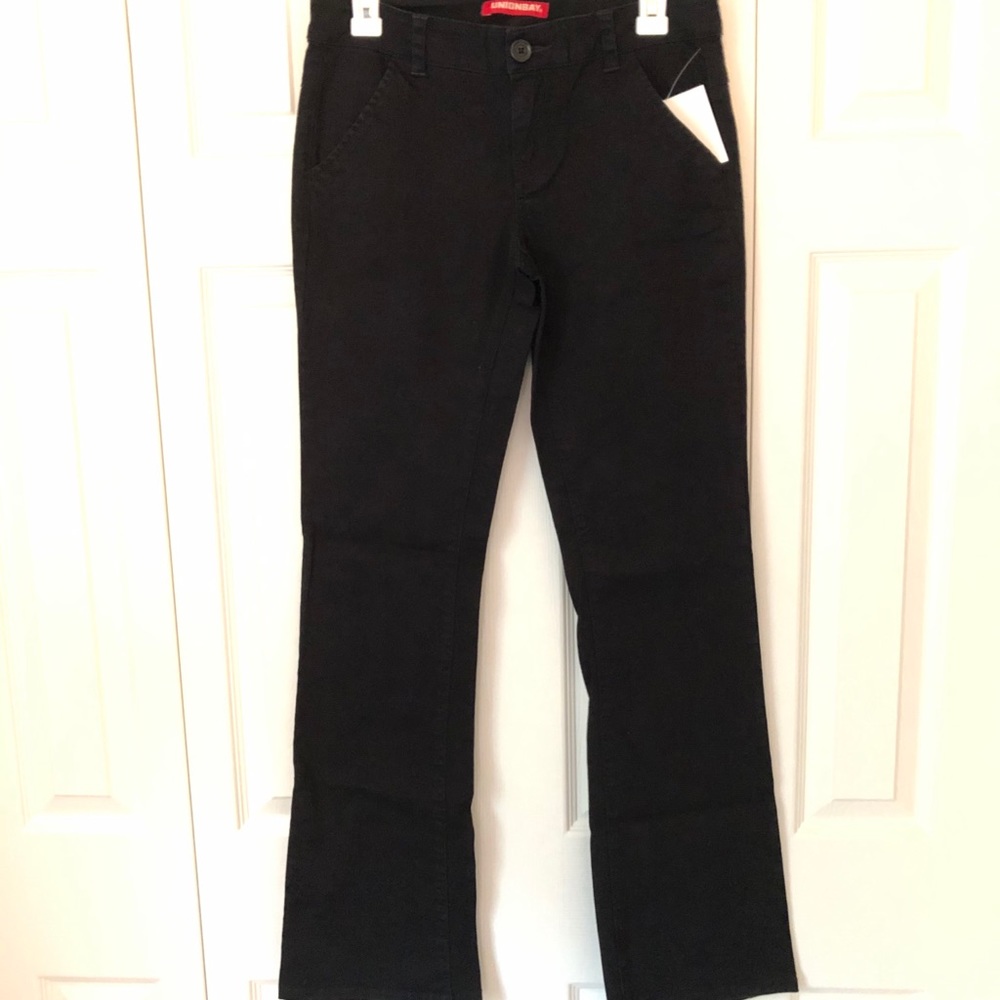 Black flair pants
